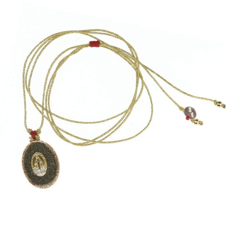 Collier médaillon S Pyrite Madone vanessa simon