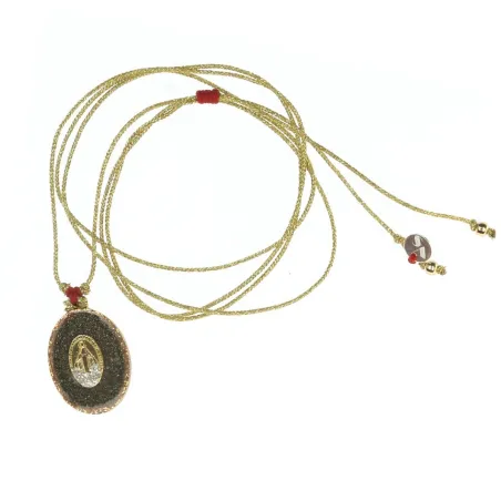 Collier médaillon S Pyrite Madone vanessa simon