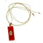 Collier Barrette  Corail ornée d'une madone