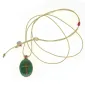 Collier médaillon S Madone sur émail pyrite  | Vanessa Simon