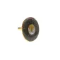 Bague Madone L - émaillée Pyrite – Plaqué Or 18K vanessa-simon