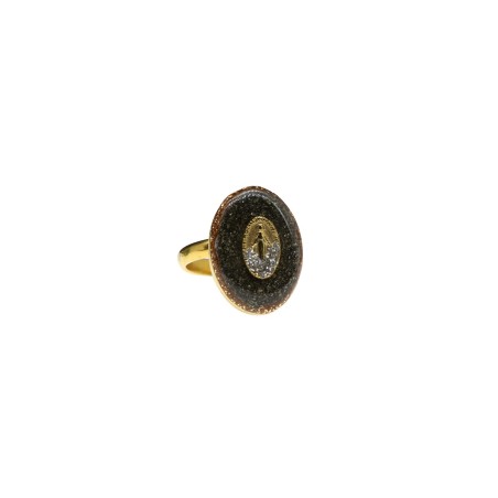Bague S Madone - Pyrite or