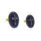 Bague Croix  Lapis-Lazuli or vanessa simon