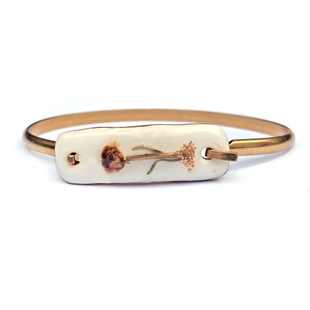 Bracelet Jonc – Immortelle & corne de bélier vanessa simon