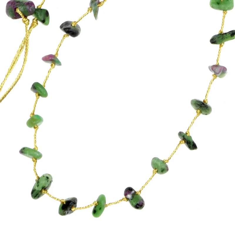 Collier apatite fil or