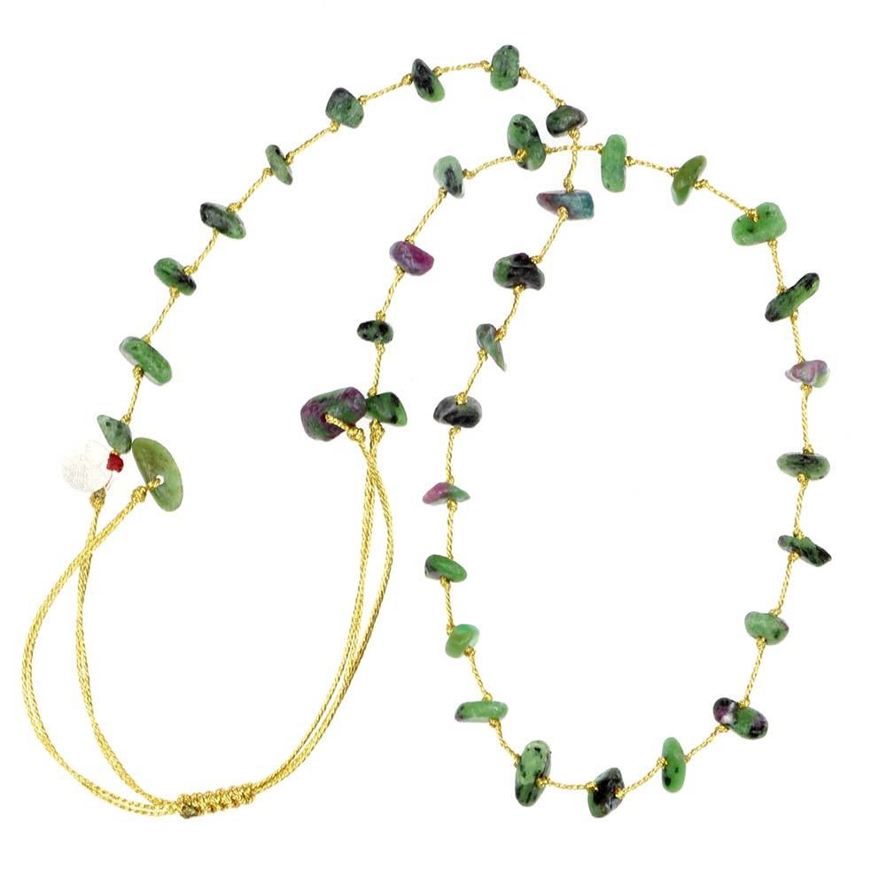 Collier apatite fil or