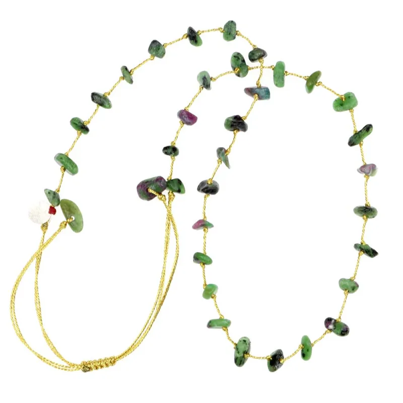 Collier apatite fil or