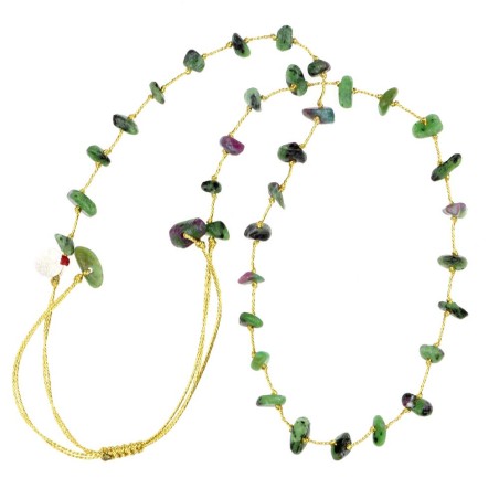 Collier apatite fil or