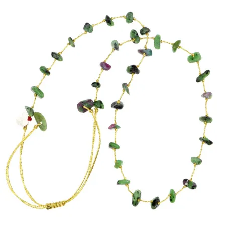 Collier apatite fil or