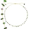 Collier rubis zoïsite fil or