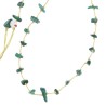 Collier en pierres naturelles Malachite.  Peut se porter en ras de cou ou sautoir selon votre envie  en bracelet 3 tours poignet
