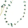 Collier en pierres naturelles Malachite.  Peut se porter en ras de cou ou sautoir selon votre envie  en bracelet 3 tours poignet