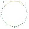 Collier vanessa simon turquoise fil or