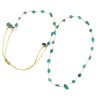 Collier vanessa simon turquoise fil or