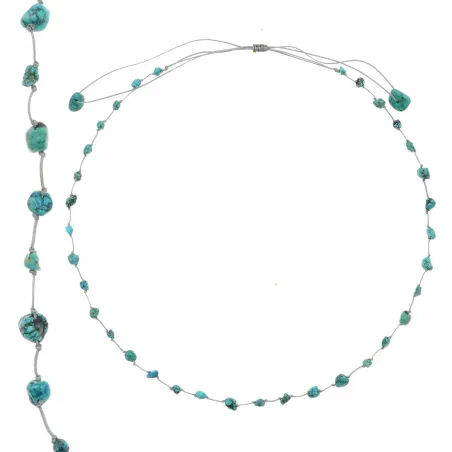 Collier en pierres de turquoise