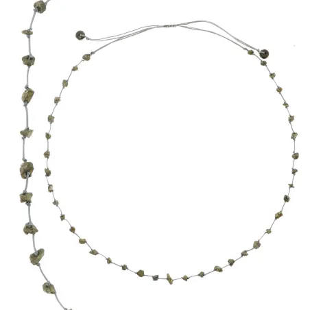 Collier en pierres de pyrite