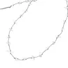 Collier cristal de roche fil gris