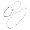 Collier Fluorite fil gris vanessa simon