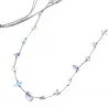 Collier Fluorite fil gris vanessa simon