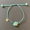 Bracelet Amazonite fil turquoise
