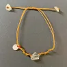 Bracelet Citrine fil moutarde
