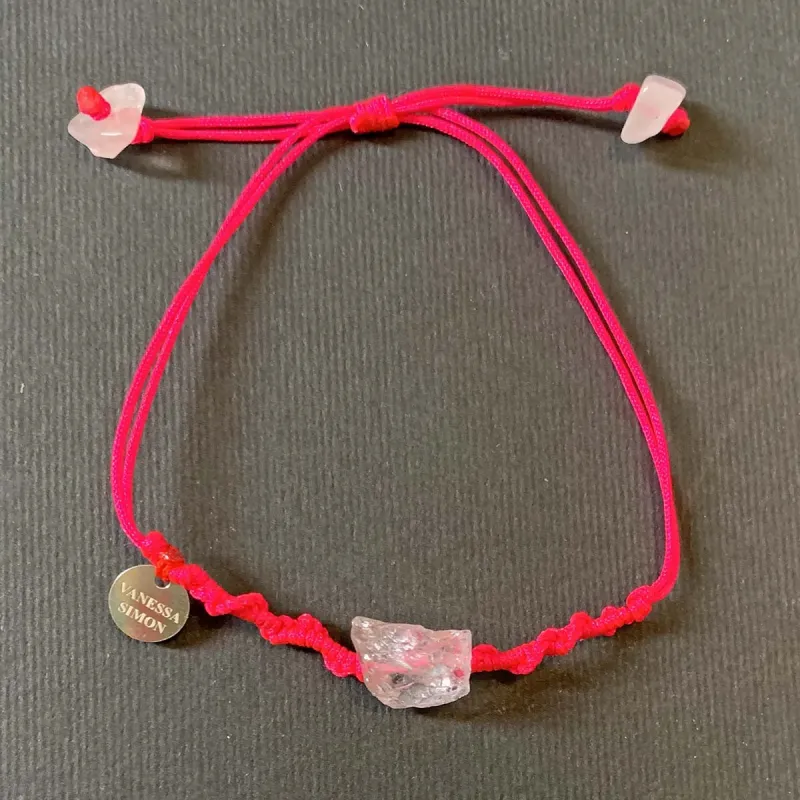 Bracelet Quartz  Rose Fil Fluo rose