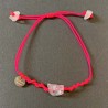 Bracelet Quartz  Rose Fil Fluo rose