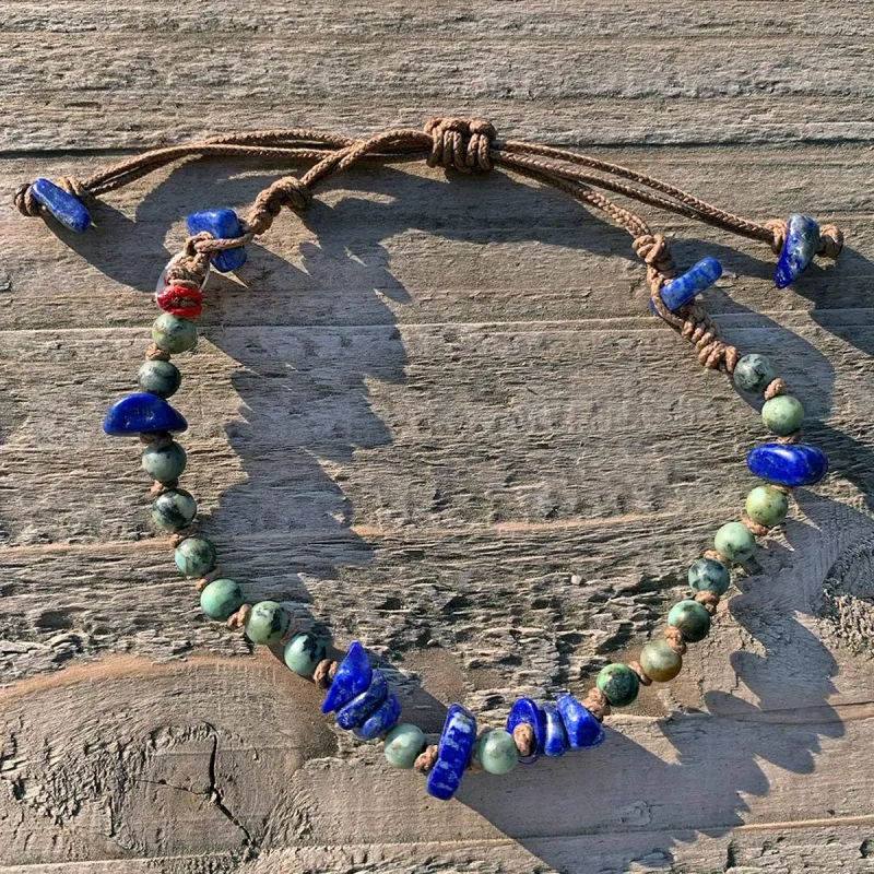 Bracelet homme vanessa simon lapis lazuli
